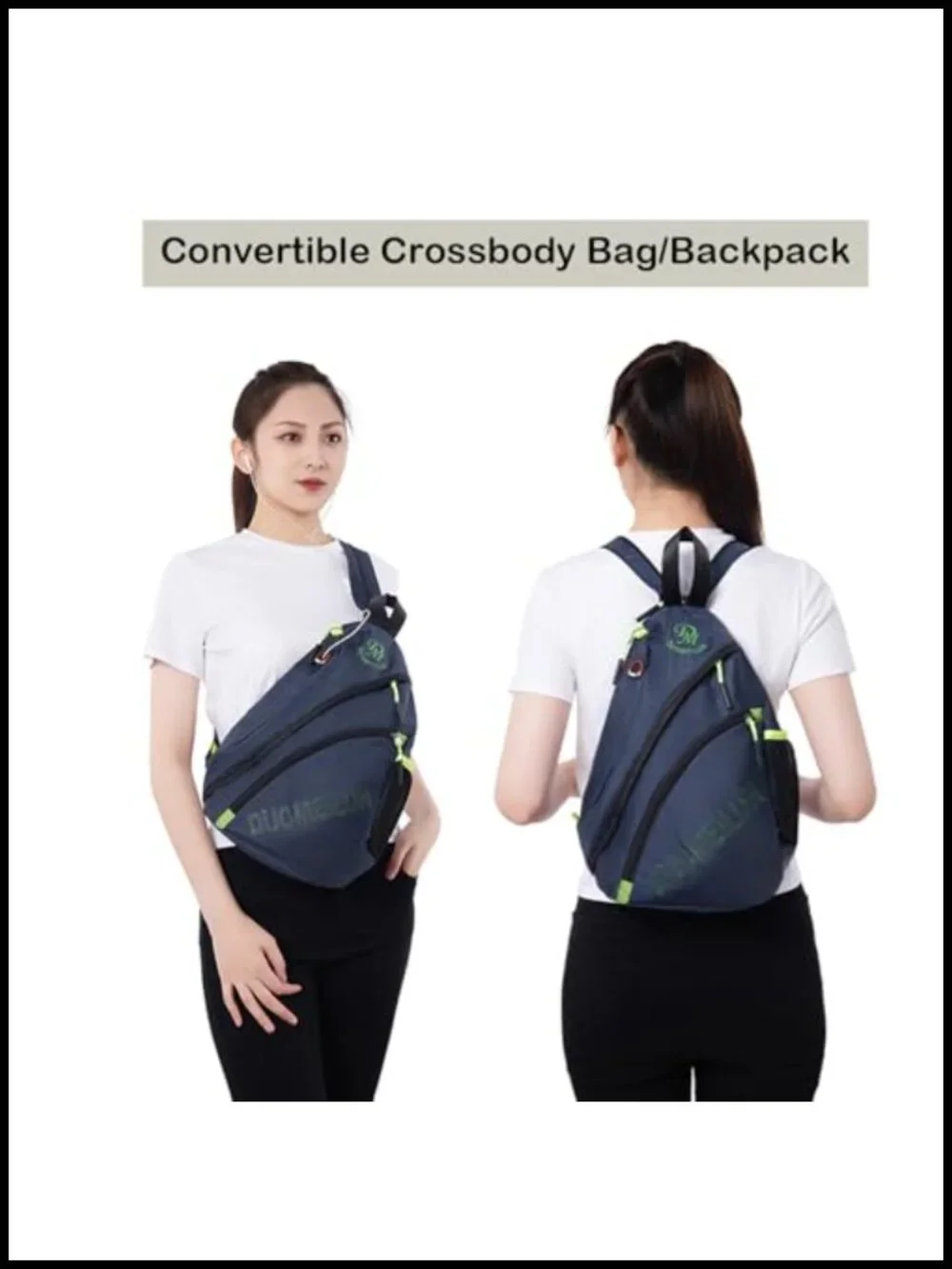 Waterproof Sling Backpack Crossbody Bag for Travel Hiking Men Women